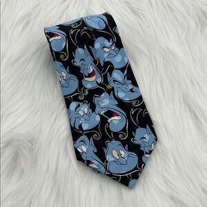 Disney Aladdin Genie Vintage Disney Tie - Blue/Navy